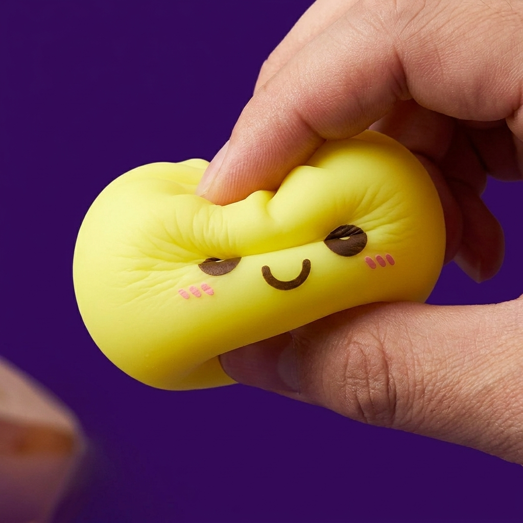 Dumpling Squishy Luce Notturna Giallo Sole — squishy antistress slow-rise kawaii