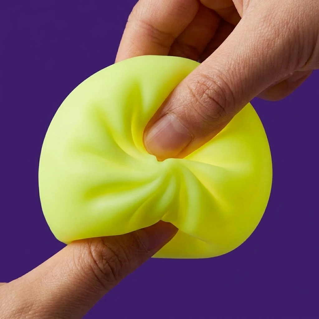 Dumpling Squishy Luce Notturna Giallo Sole — squishy antistress slow-rise kawaii