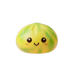 Squishy Dumpling Tie Dye Giallo Limone — squishy antistress slow-rise kawaii