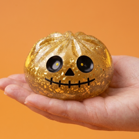 Dumpling Squishy Zombie Halloween Glitter Dorato — squishy antistress slow-rise kawaii