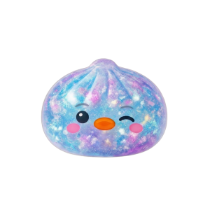 Squishy Dumpling Pinguino Blu Galaxy — squishy antistress slow-rise kawaii