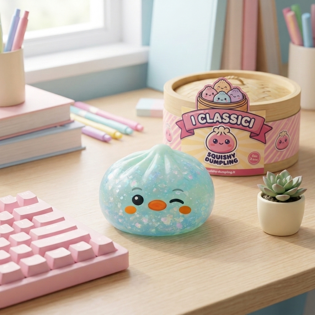 Squishy Dumpling Pinguino Verde Menta Ghiacciata — squishy antistress slow-rise kawaii