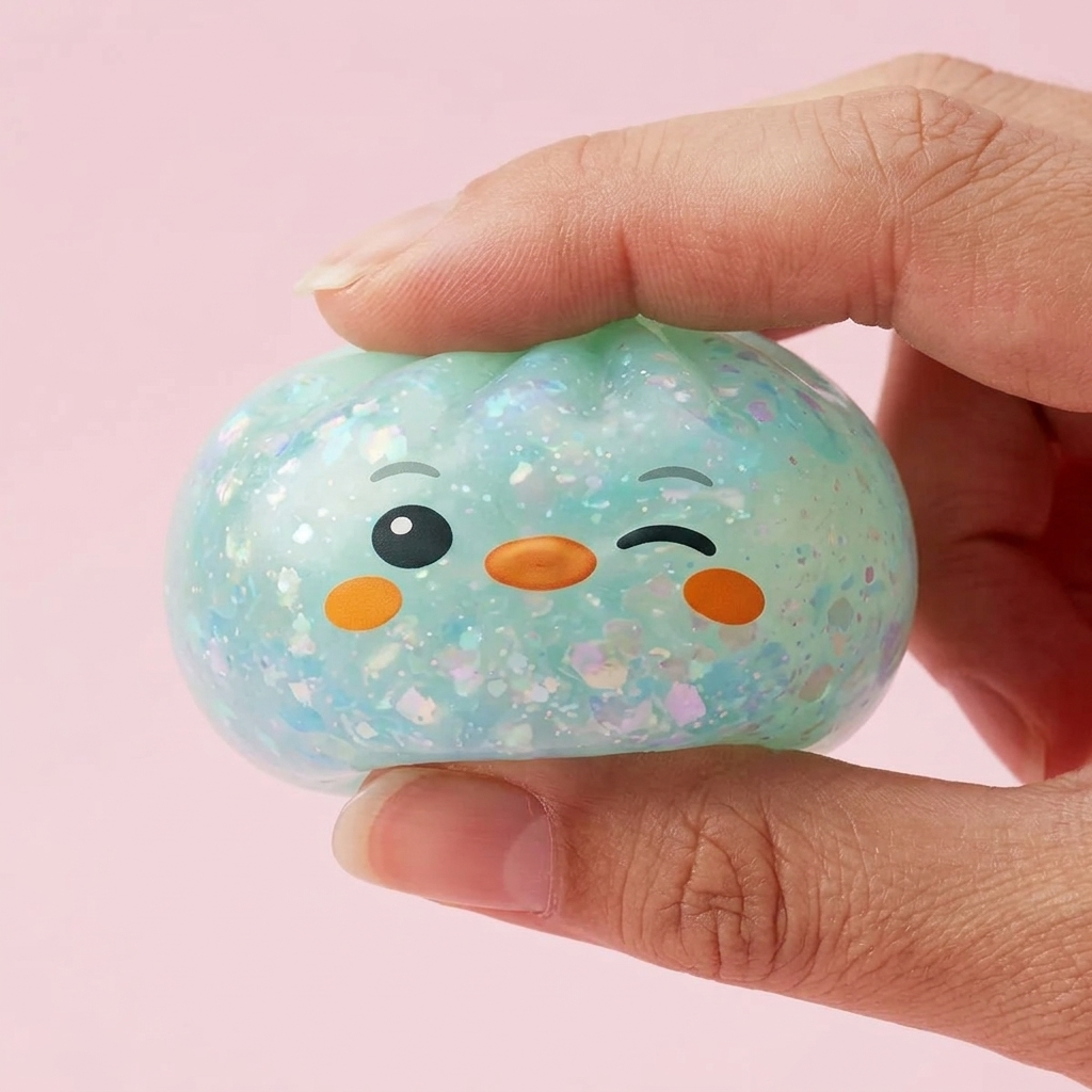 Squishy Dumpling Pinguino Verde Menta Ghiacciata — squishy antistress slow-rise kawaii