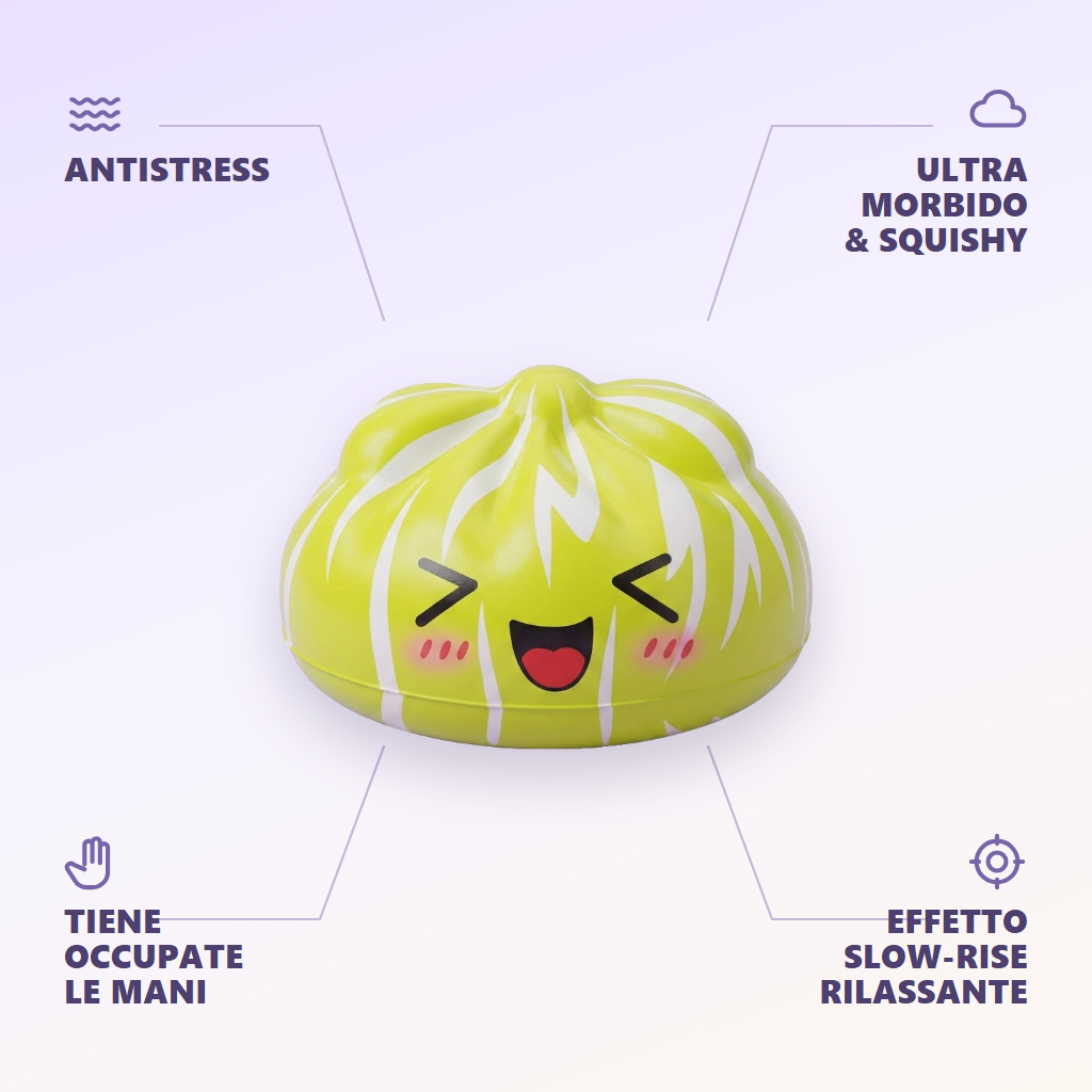 Squishy Dumpling Mystery Happy Faces a Sorpresa — squishy antistress slow-rise kawaii