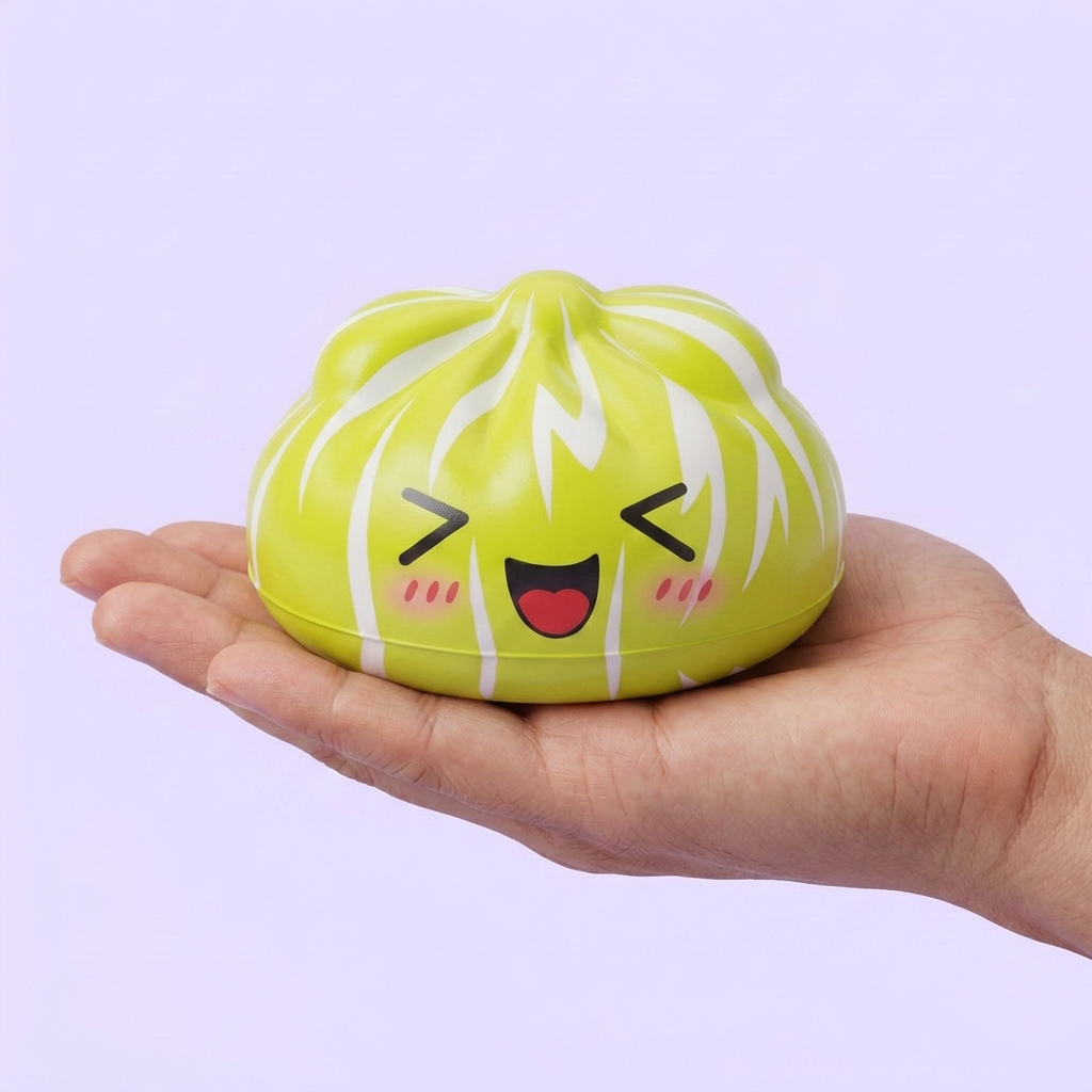 Squishy Dumpling Mystery Happy Faces a Sorpresa — squishy antistress slow-rise kawaii
