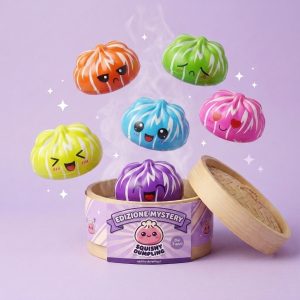 Squishy Dumpling Mystery Happy Faces a Sorpresa — squishy antistress slow-rise kawaii