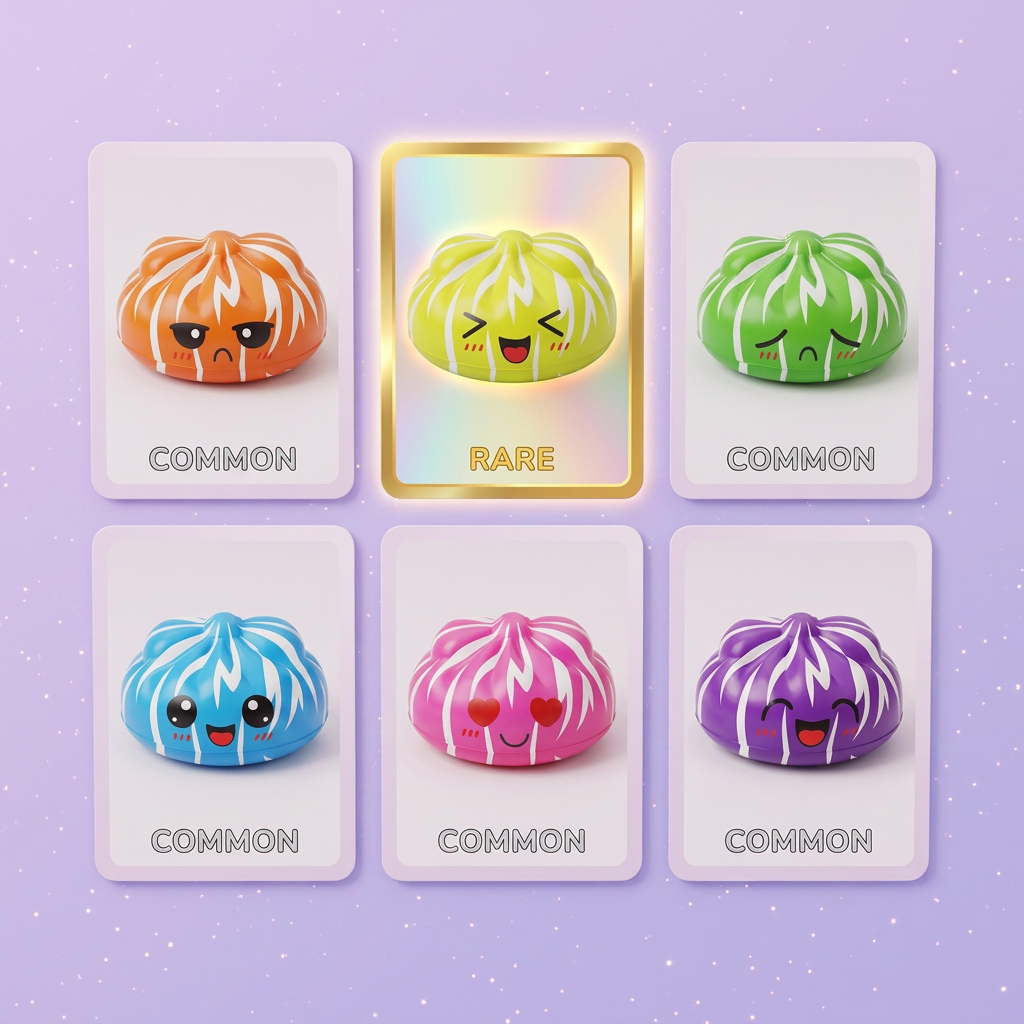 Squishy Dumpling Mystery Happy Faces a Sorpresa — squishy antistress slow-rise kawaii
