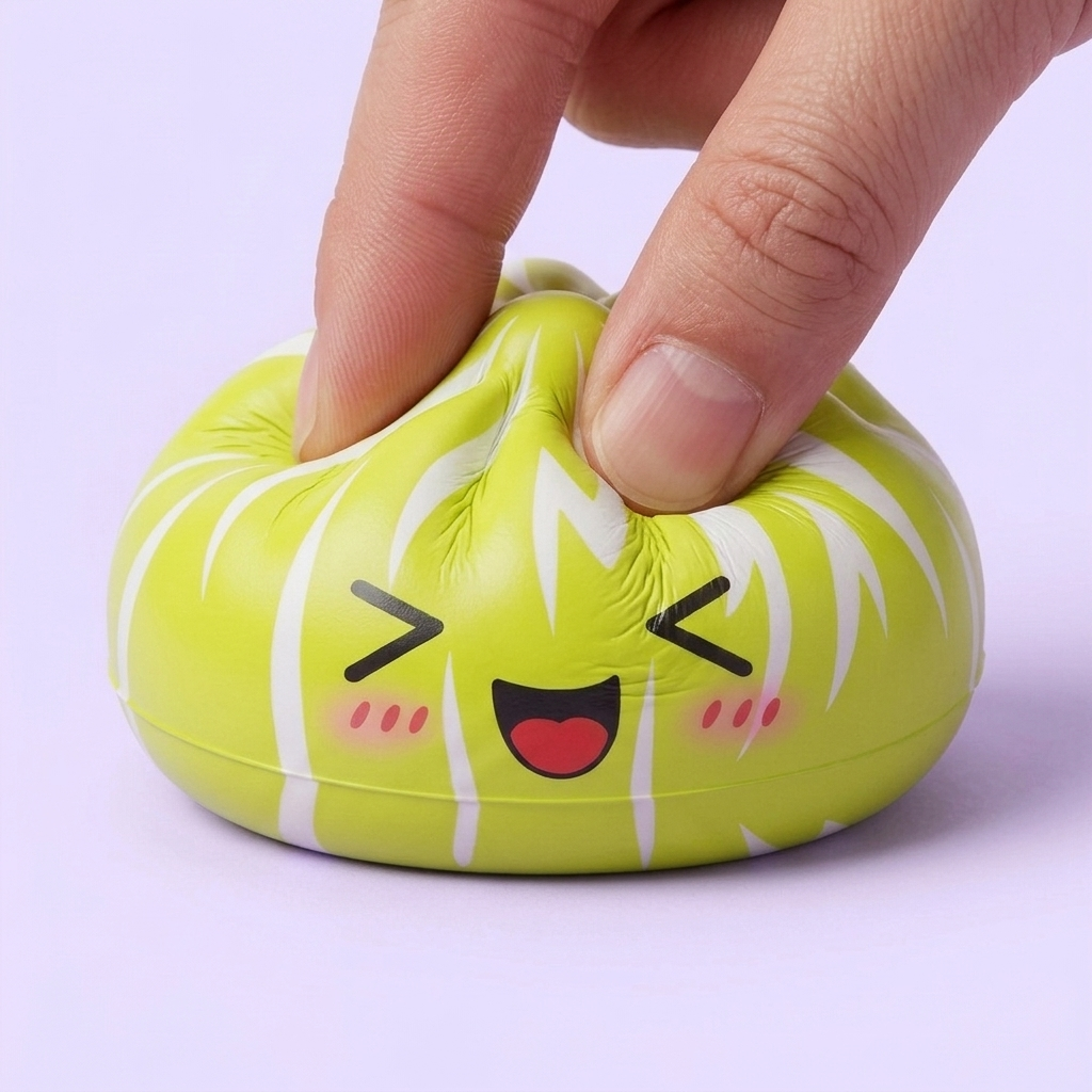 Squishy Dumpling Mystery Happy Faces a Sorpresa — squishy antistress slow-rise kawaii