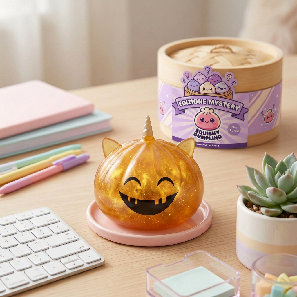 Squishy Dumpling Unicorno Cornuto Mystery Halloween — squishy antistress slow-rise kawaii