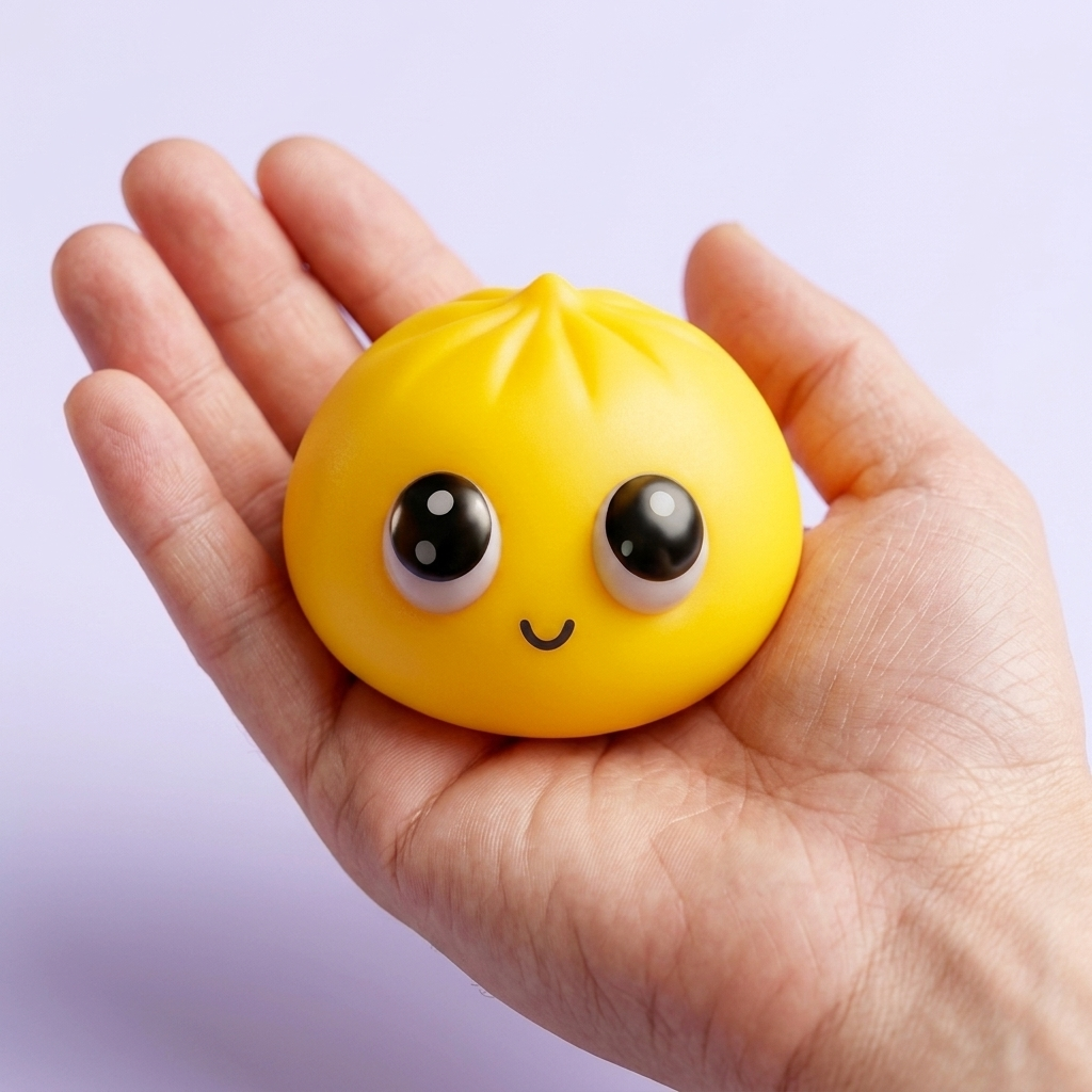 Dumpling Squishy Mystery Pop Occhi Grandi — squishy antistress slow-rise kawaii