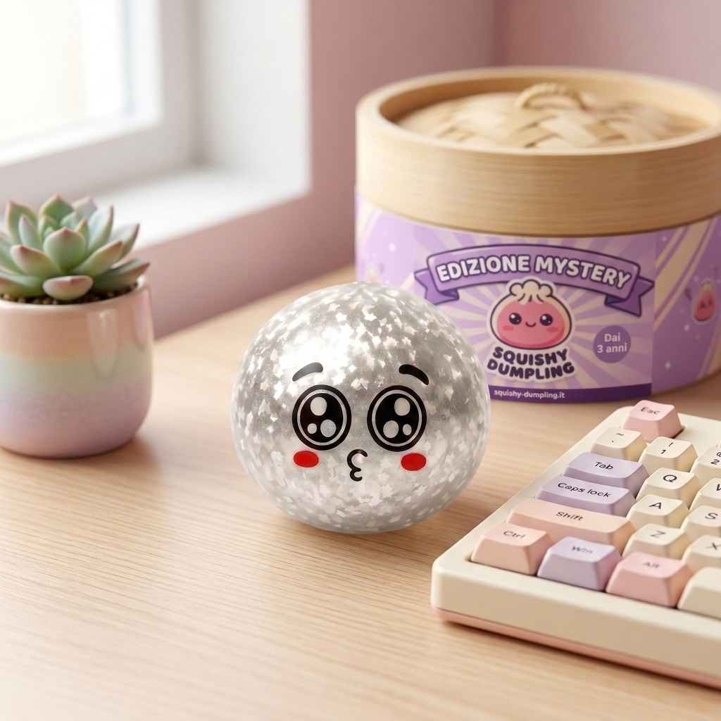 Squishy Dumpling Mystery Puppy Eyed Glitterato — squishy antistress slow-rise kawaii
