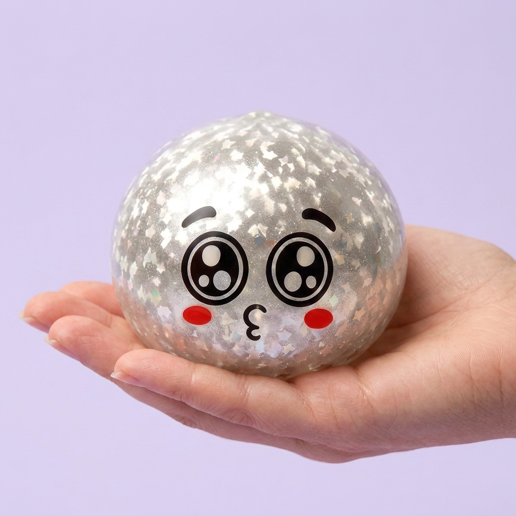 Squishy Dumpling Mystery Puppy Eyed Glitterato — squishy antistress slow-rise kawaii
