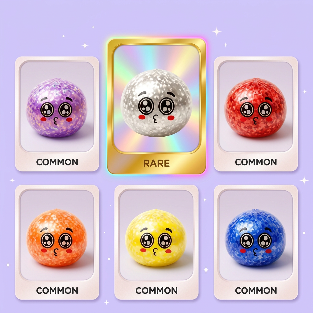 Squishy Dumpling Mystery Puppy Eyed Glitterato — squishy antistress slow-rise kawaii