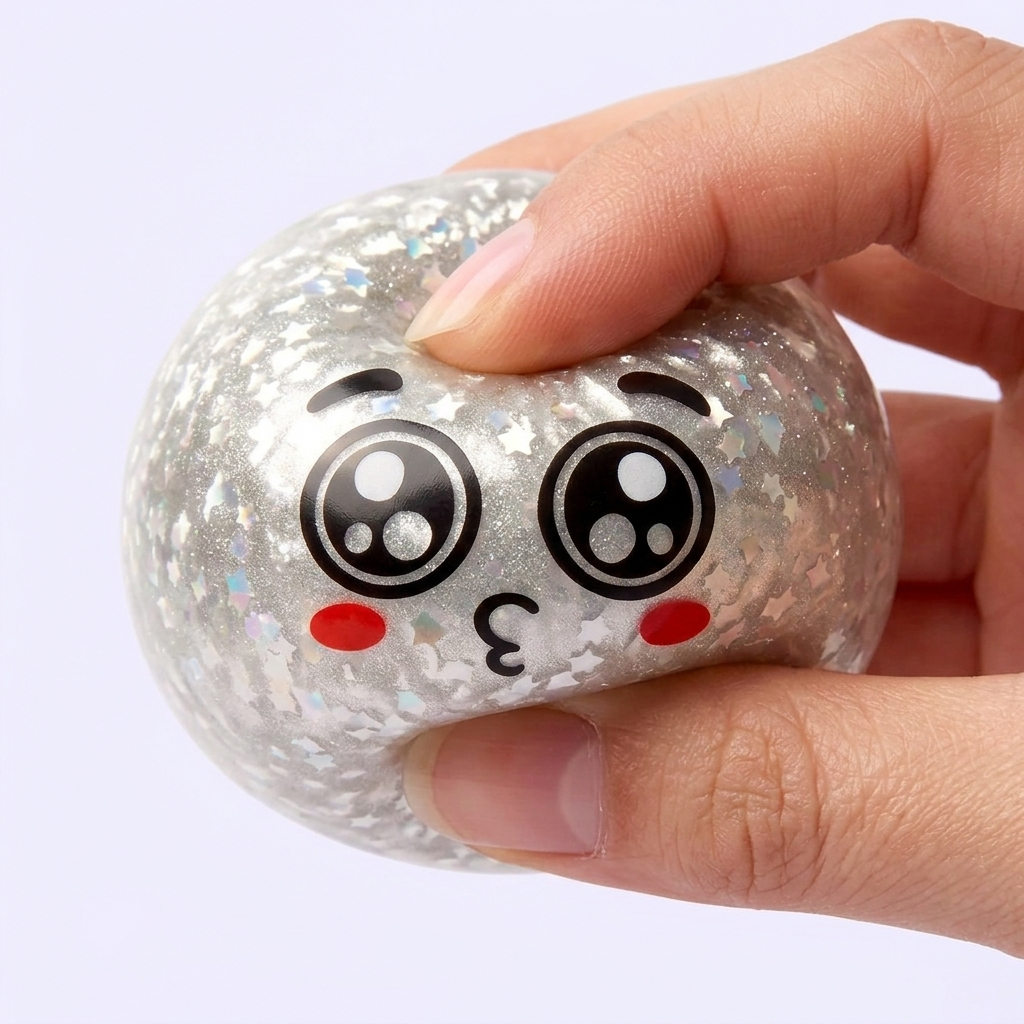 Squishy Dumpling Mystery Puppy Eyed Glitterato — squishy antistress slow-rise kawaii