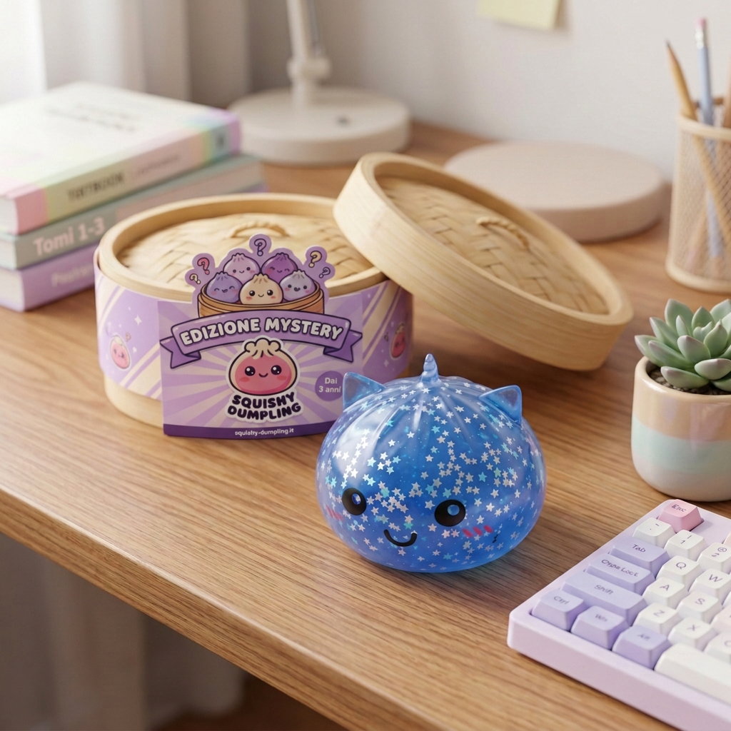 Squishy Dumpling Unicorno Mystery Glitter — squishy antistress slow-rise kawaii