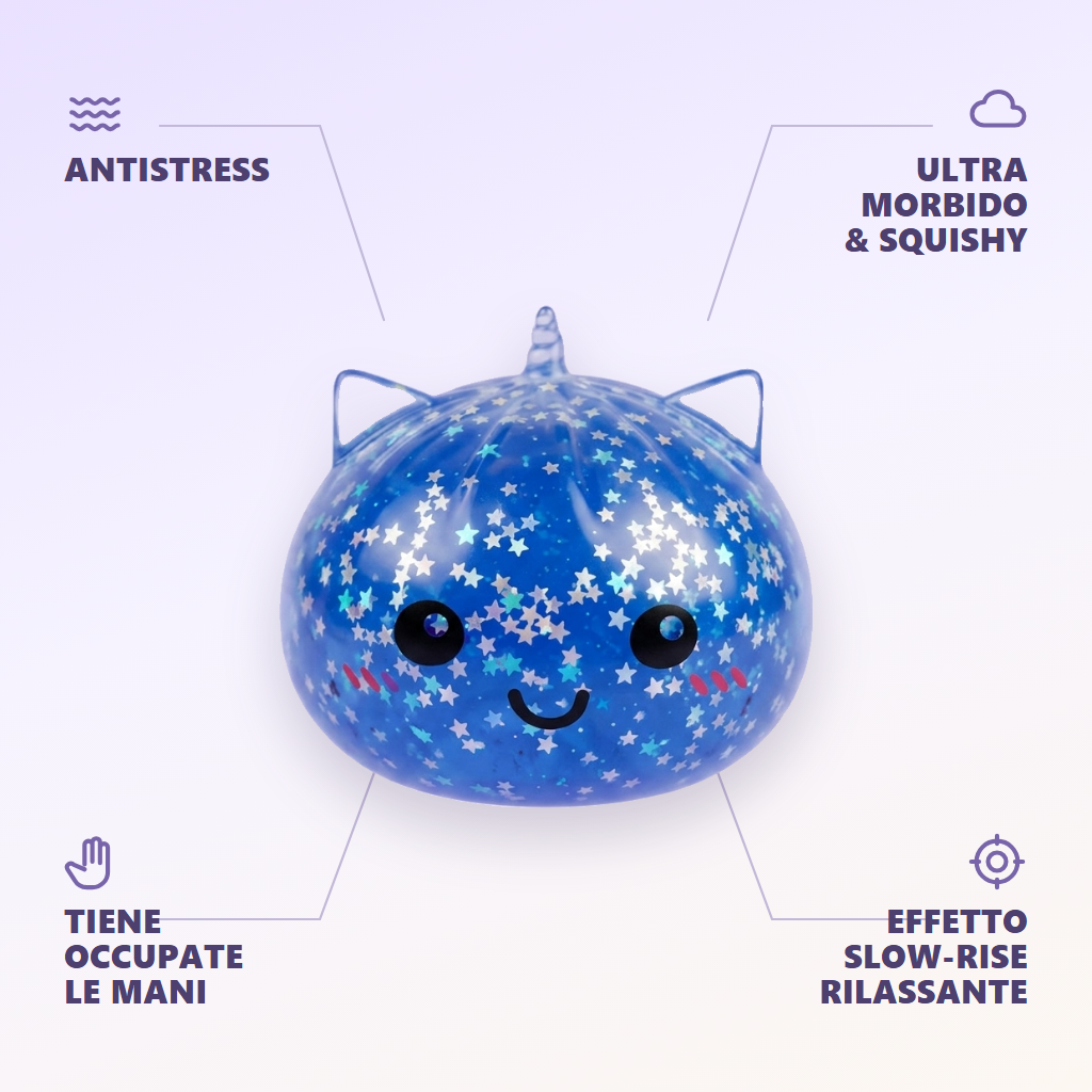 Squishy Dumpling Unicorno Mystery Glitter — squishy antistress slow-rise kawaii