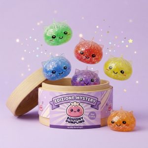 Squishy Dumpling Unicorno Mystery Glitter — squishy antistress slow-rise kawaii