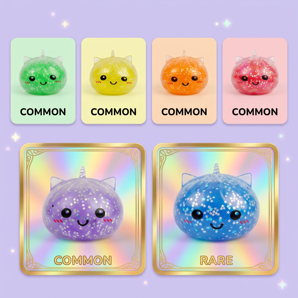 Squishy Dumpling Unicorno Mystery Glitter — squishy antistress slow-rise kawaii