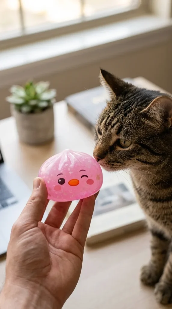 Penguin Dumpling Squishy Rosa Bubblegum — squishy antistress slow-rise kawaii