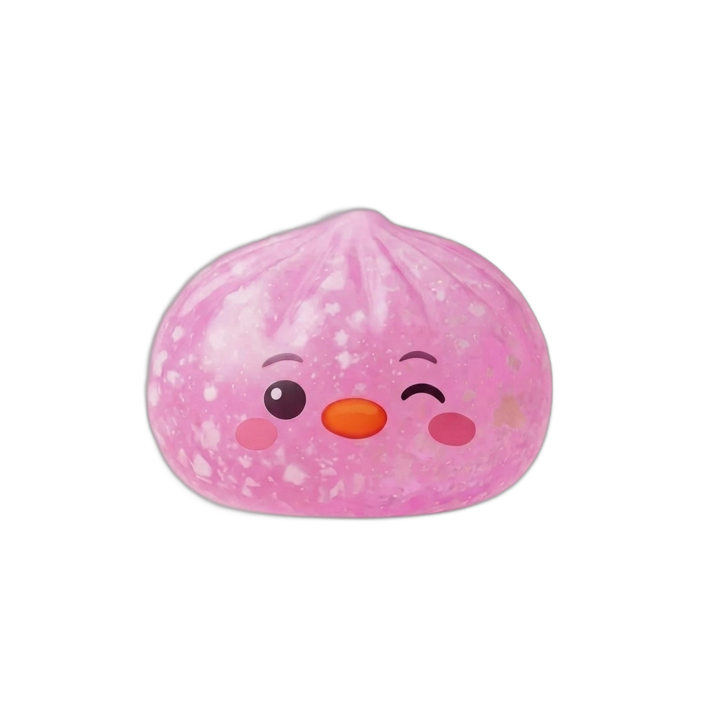Penguin Dumpling Squishy Rosa Bubblegum — squishy antistress slow-rise kawaii