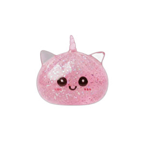 Unicorn Dumpling Squishy Glitter Rosa — squishy antistress slow-rise kawaii