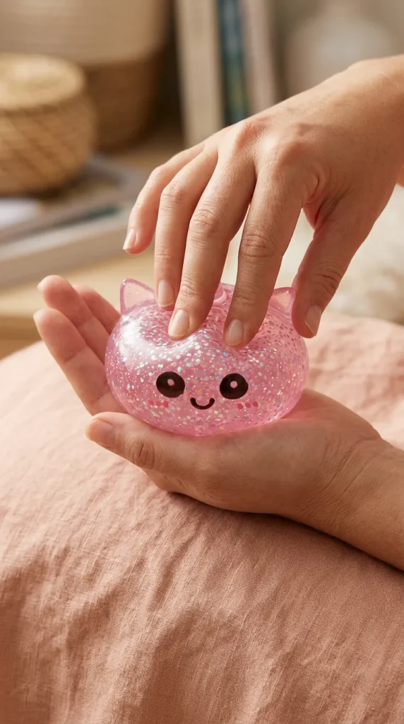 Unicorn Dumpling Squishy Glitter Rosa — squishy antistress slow-rise kawaii