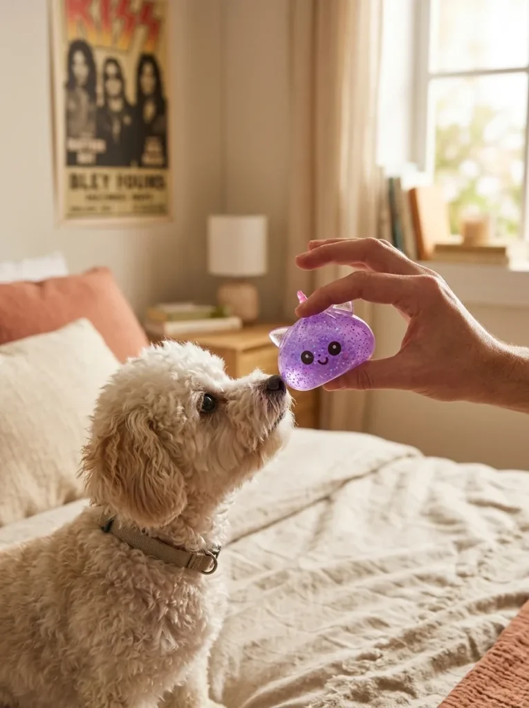 Dumpling Squishy Unicorno Glitter Viola — squishy antistress slow-rise kawaii