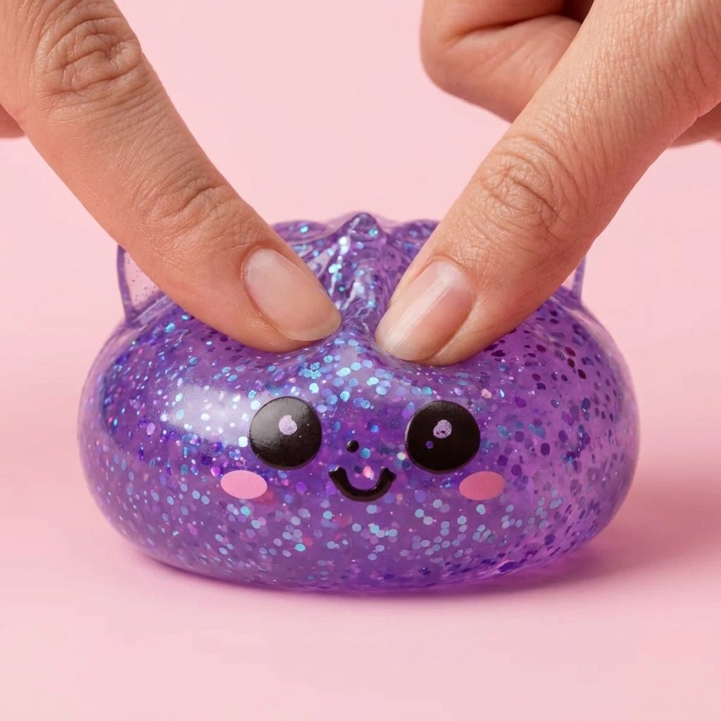 Dumpling Squishy Unicorno Glitter Viola — squishy antistress slow-rise kawaii