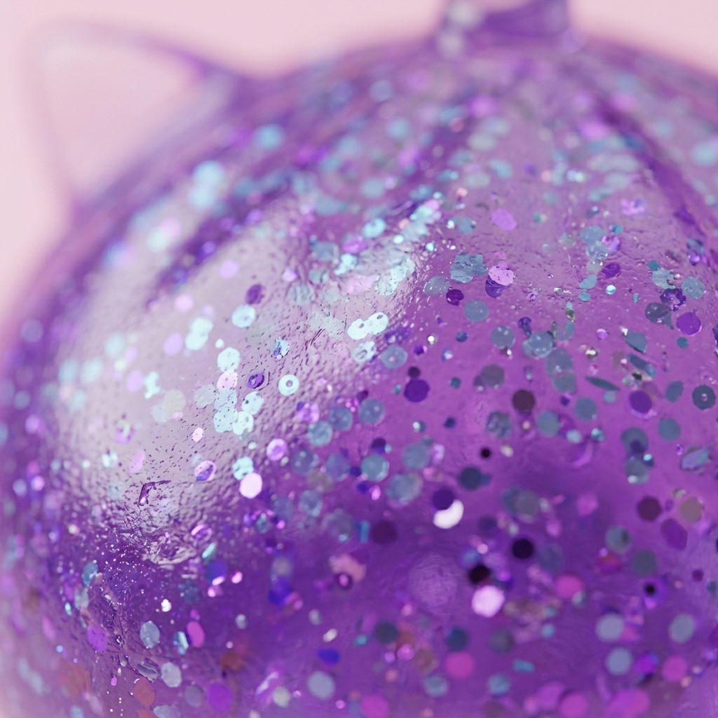 Dumpling Squishy Unicorno Glitter Viola — squishy antistress slow-rise kawaii