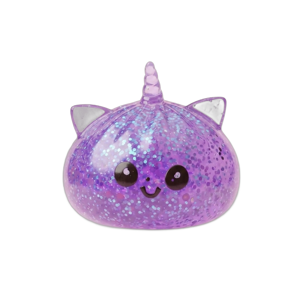 Dumpling Squishy Unicorno Glitter Viola — squishy antistress slow-rise kawaii