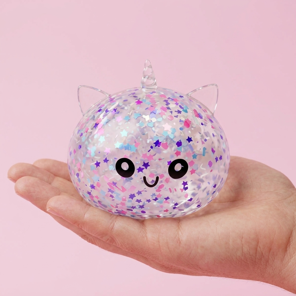 Dumpling Squishy Unicorno Bianco Sparkle — squishy antistress slow-rise kawaii