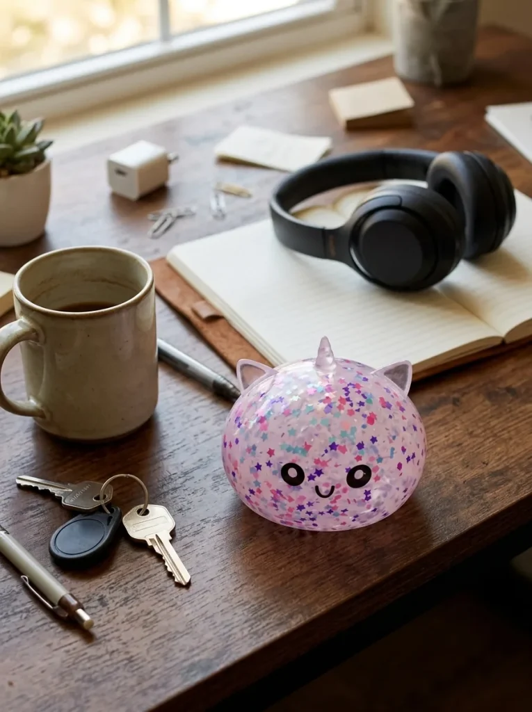 Dumpling Squishy Unicorno Bianco Sparkle — squishy antistress slow-rise kawaii