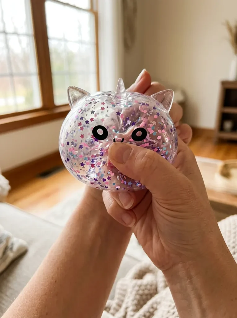 Dumpling Squishy Unicorno Bianco Sparkle — squishy antistress slow-rise kawaii