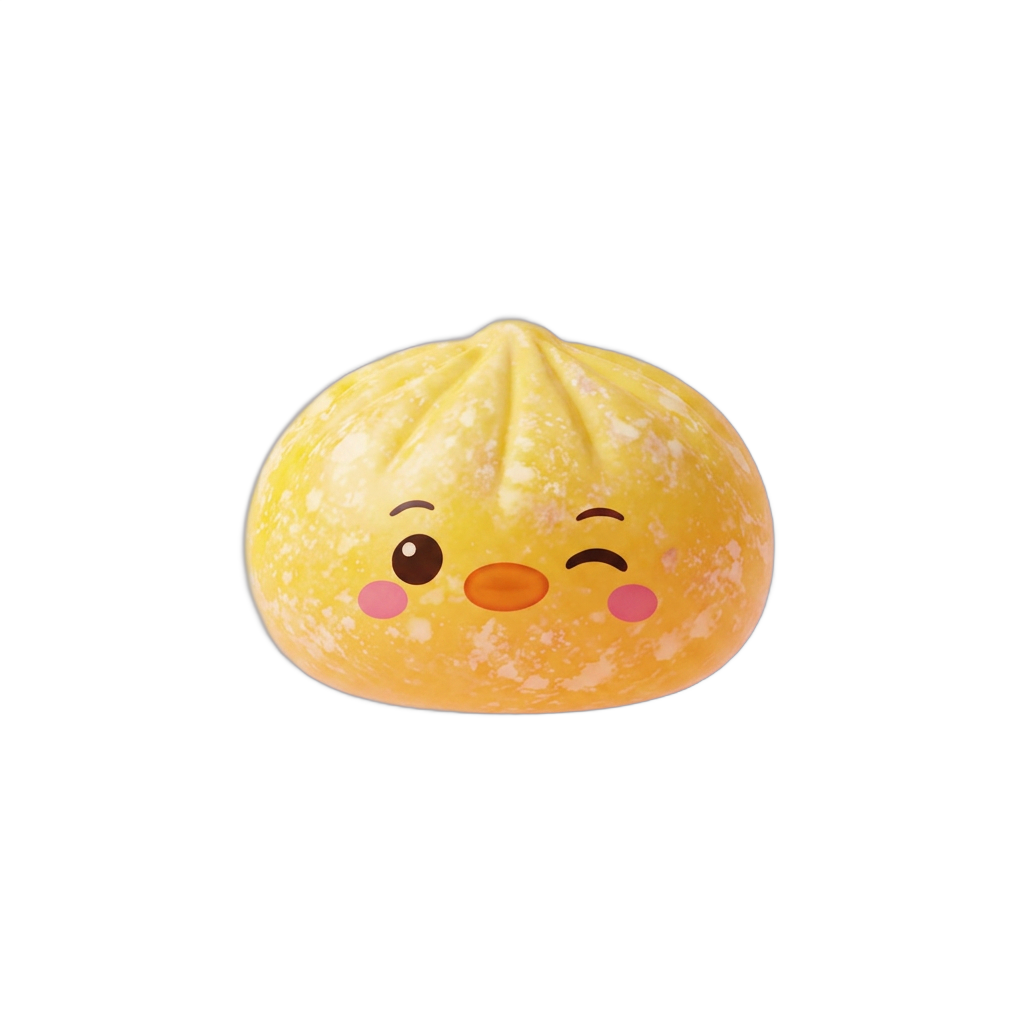Squishy Dumpling Pinguino Giallo Burro — squishy antistress slow-rise kawaii