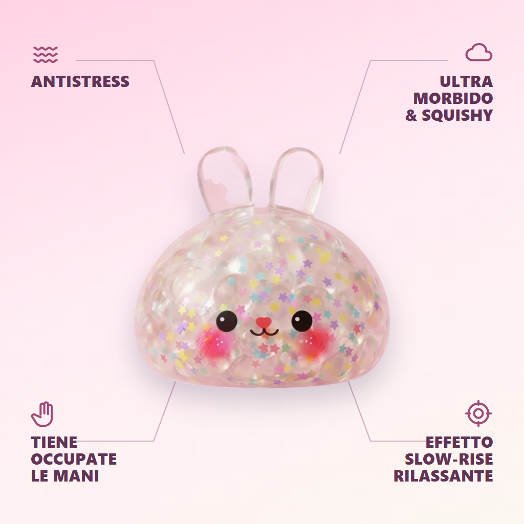 Bunny Dumpling Squishy a Bolle — squishy antistress slow-rise kawaii