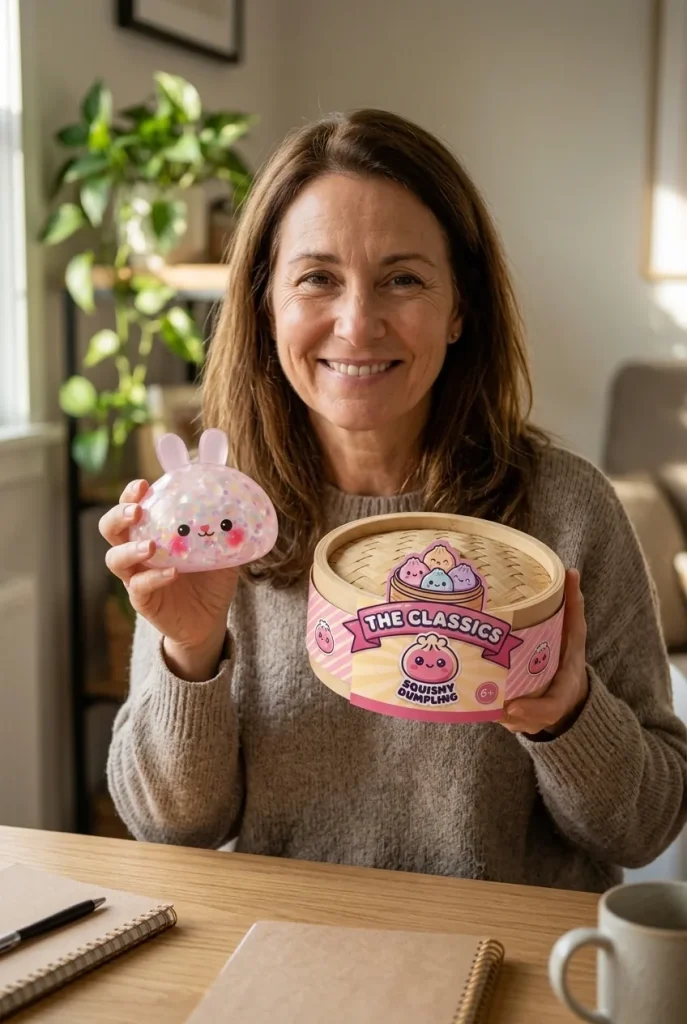 Bunny Dumpling Squishy a Bolle — squishy antistress slow-rise kawaii
