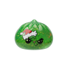 Dumpling Squishy Natale Scontroso Glitter Verde — squishy antistress slow-rise kawaii