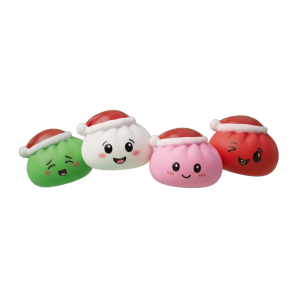 Dumpling Squishy Cappello di Natale Set da 4 — squishy antistress slow-rise kawaii