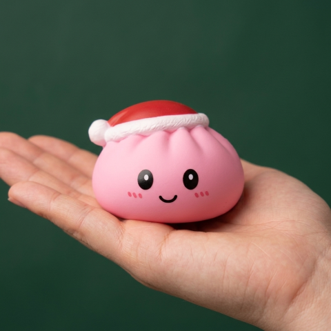 Dumpling Squishy Cappello di Natale Set da 4 — squishy antistress slow-rise kawaii