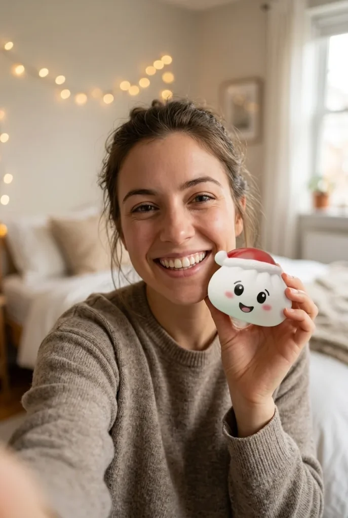 Dumpling Squishy Cappello di Natale Set da 4 — squishy antistress slow-rise kawaii
