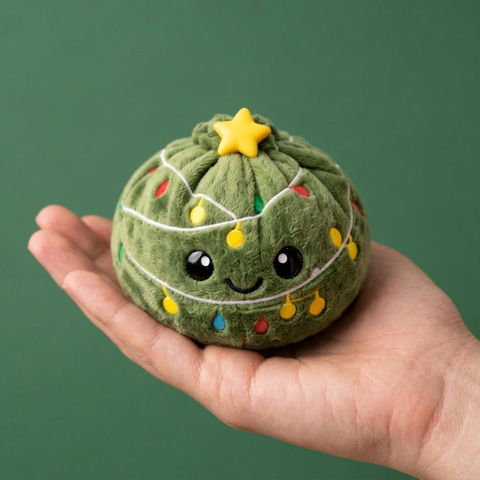 Christmas Tree Dumpling Squishy Scintillante — squishy antistress slow-rise kawaii
