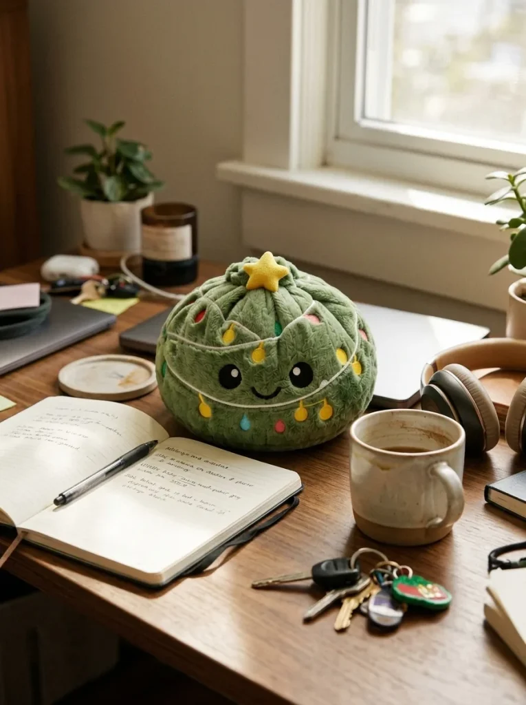 Christmas Tree Dumpling Squishy Scintillante — squishy antistress slow-rise kawaii