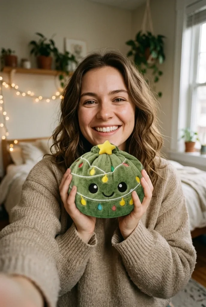 Christmas Tree Dumpling Squishy Scintillante — squishy antistress slow-rise kawaii