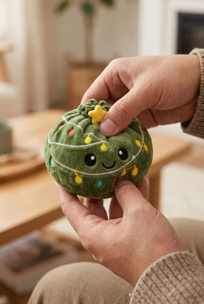 Christmas Tree Dumpling Squishy Scintillante — squishy antistress slow-rise kawaii
