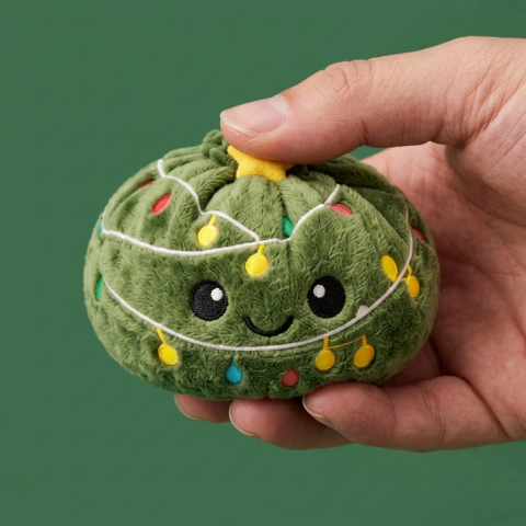 Christmas Tree Dumpling Squishy Scintillante — squishy antistress slow-rise kawaii
