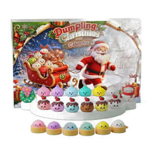 Calendario dell’Avvento Squishy Dumpling — squishy antistress slow-rise kawaii