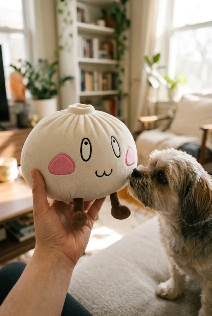Giant Dumpling Squishy Faccia Felice — squishy antistress slow-rise kawaii