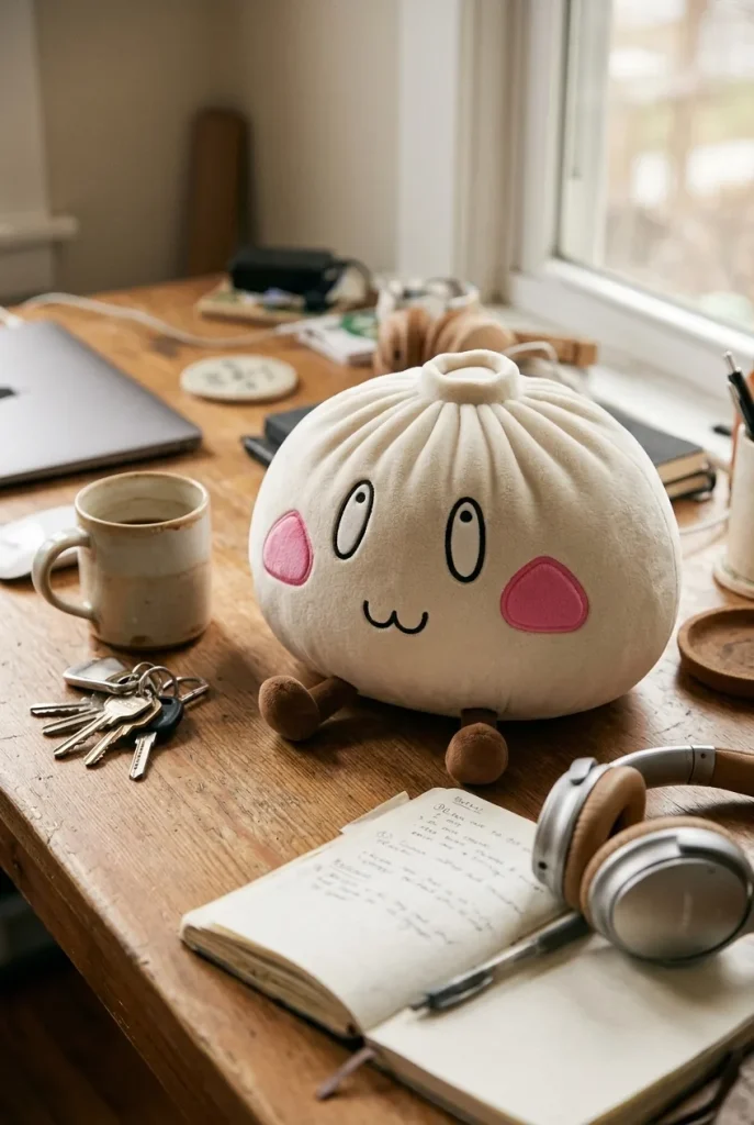 Giant Dumpling Squishy Faccia Felice — squishy antistress slow-rise kawaii