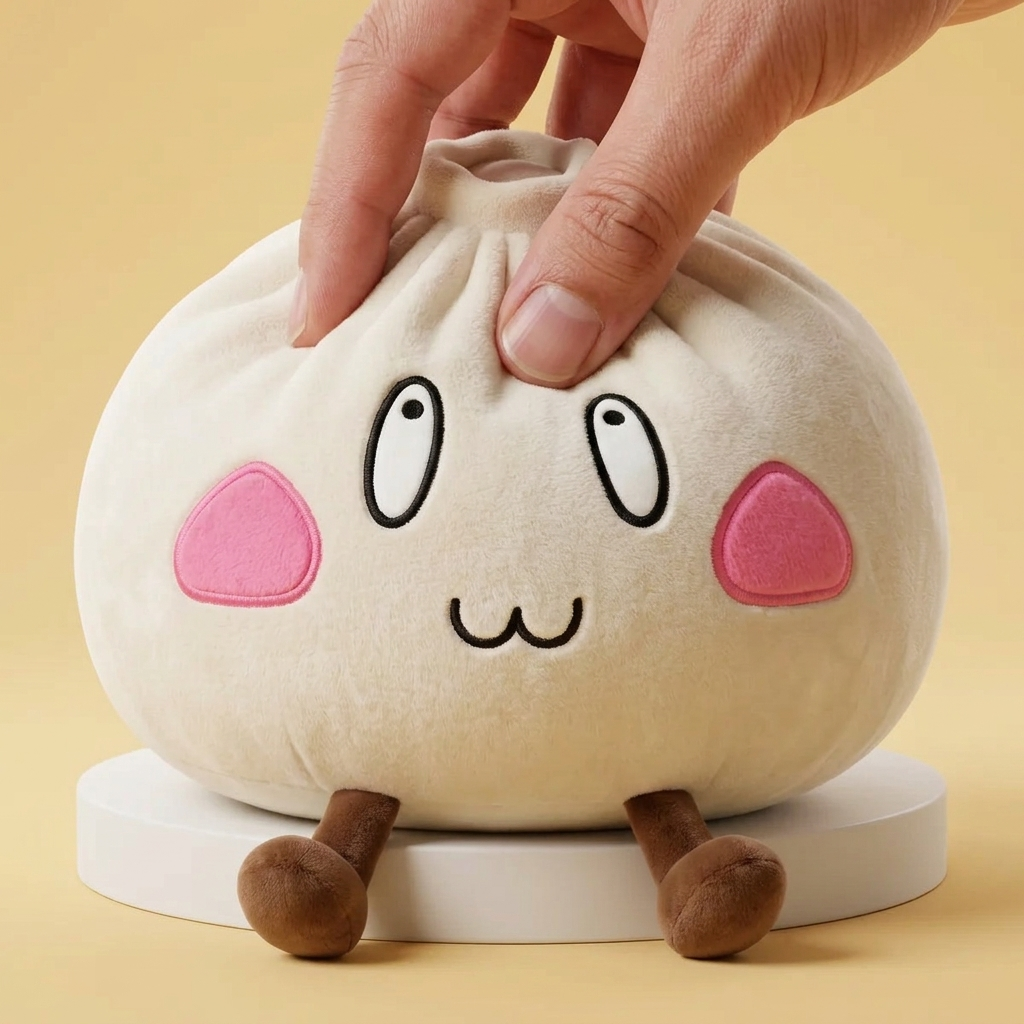 Giant Dumpling Squishy Faccia Felice — squishy antistress slow-rise kawaii