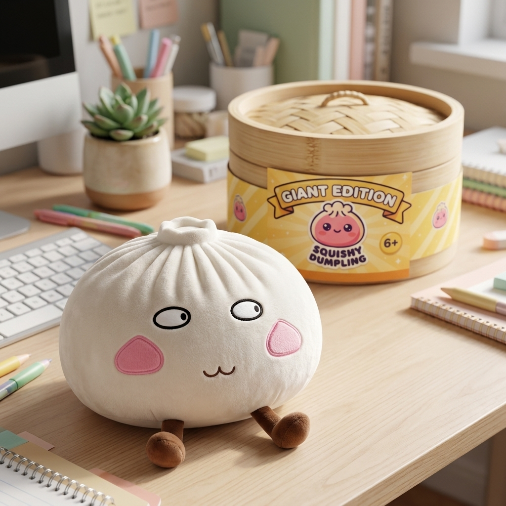 Squishy Dumpling Gigante Orgoglioso e Birichino — squishy antistress slow-rise kawaii